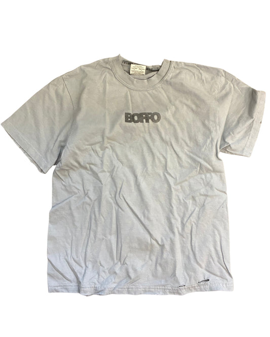 BOFFO Short Sleeve Distressed T-Shirt (Light Grey)